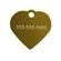 Small Gold Heart Personalized Pet Tag 1
