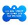 Large Blue Bone Personalized Pet Tag 1