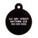 Small Black Circle Personalized Pet Tag 1