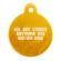 Large Gold Circle Personalized Pet Tag 1