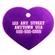 Large Purple Heart Personalized Pet Tag 1