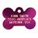 Small Purple Bone Personalized Pet Tag 1