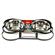 Bone Shaped Wrought Iron Packaged Double Diner 1