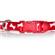 Pet Attire Bone Pattern Collar - Red 2