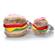Hamburger Soft Bite Dog Toy 1