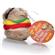 Hamburger Soft Bite Dog Toy 2