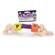 Lil' Ruffs Rubber Toy - Puppy Blocks, Rope & Ribbed Center 1