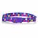 Nylon Adjustable Paw Pattern Collar - Purple 1