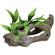 Resin Ornament - Rock Tunnels w/Silk Plants 1