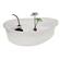 Jumbo Swamp Kidney Bowl 28.5 X 18 X 6H 1