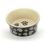 Spot Paw Print Wide Rim Ceramic Bowls