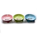 Stoneware Footed Cat Dish