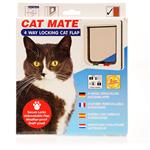 Cat Mate 4 Way Locking Cat Flap - White