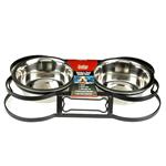 Bone Shaped Wrought Iron Packaged Double Diner