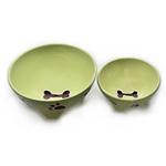 Stoneware Footed Dog Dish