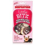 Little Bitz Small Round Chips W/Chicken On Top