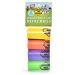 Bags On Board Rainbow Bag Refill Pack 4 Roll 60Bag