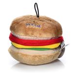 Plush Soft Bite Mega Burger Dog Toy (Blue)