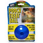 Pooch Treat Ball Translucent Blue Tpr