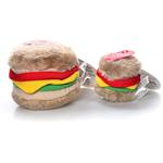 Hamburger Soft Bite Dog Toy