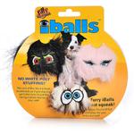 Tuffy's Silly Squeakers- Iballs Black Brown Pink Small 3 Pac