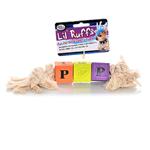 Lil' Ruffs Rubber Toy - Puppy Blocks & Rope