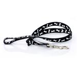 Nylon Bone Pattern Lead - Black