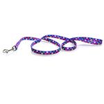 Nylon Paws Pattern Lead - Multi-Color