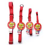 Nylon No-Slip Adjustable Greyhound Collar - Red