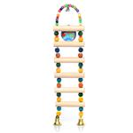 Natural Wood Ladder With Beads