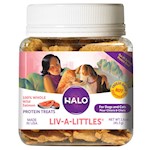 Halo Liv-a-Littles Wild Salmon Protein Treats for Dogs & Cats 