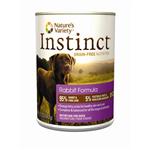 Nature's Variety Instinct Grain Free Rabbit Formula Canned Dog Food
