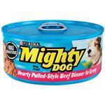 Mighty Dog Hearty Pulled-Style Beef Dinner in Gravy Canned Dog Food