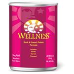 Wellness Canned Dog Food for Adult Dogs Duck & Sweet Potato Recipe