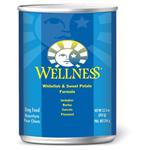 Wellness Canned Dog Food for Adult Dogs Whitefish & Sweet Potato Recipe