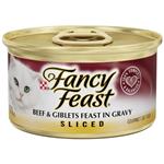 Fancy Feast Canned Sliced Beef and Giblets for Cats
