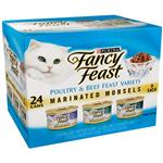 Fancy Feast Canned Marinated Morsels Poultry & Beef Feast Variety Pack for Cats