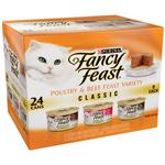 Fancy Feast Canned Classic & Sliced Poultry & Beef Variety Pack for Cats