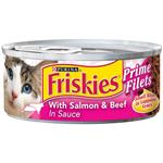 Friskies Canned Prime Fillet with Salmon & Beef In Sauce for Cats