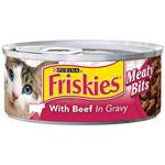 Friskies Meaty Bits with Beef and Gravy for Cats