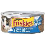 Friskies Classic Pate Ocean Whitefish and Tuna for Cats