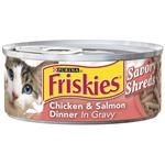 Friskies Classic Pate Shredded Salmon and Chicken for Cats