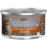 Pro Plan Canned Chicken/Beef for Senior Cats
