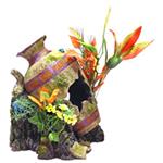 Br Lg Floral Grecian Urn