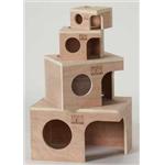 Wooden Hamster Hut Hideout 6X5x4.5