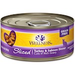 Wellness Sliced Turkey & Salmon Entree Canned Cat Food