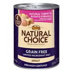 Nutro Natural Choice Canned Adult Grain Free Limited Ingredient Diet Turkey Meal & Potato Formula Dog Food