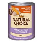 Nutro Natural Choice Adult Canned Sensitive Skin & Stomach Fish & Sweet Potato Formula