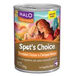 Halo Spot's Choice for Dogs, Grain-Free Shredded Chicken & Chickpea Recipe