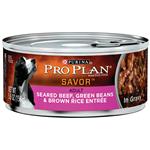 Purina Pro Plan Dog Seared Beef, Green Beans & Brown Rice Entrée In Gravy